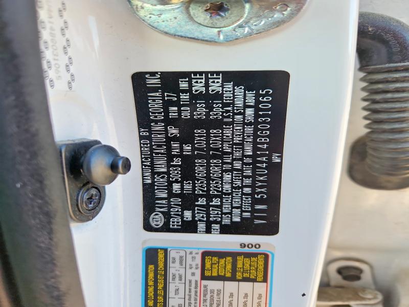 Продажа на аукционе авто 2011 Kia Sorento, vin: 5XYKU4A14BG031065, номер лота: 61185596