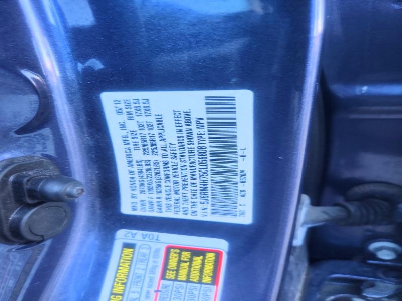 Aukcja sprzedaży 2012 Honda Cr-v, vin: 5J6RM4H75CL056808, numer aukcji: 62751706