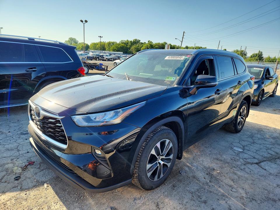 63005846 :رقم المزاد ، 5TDHZRBH8LS508279 vin ، 2020 Toyota Highlander مزاد بيع