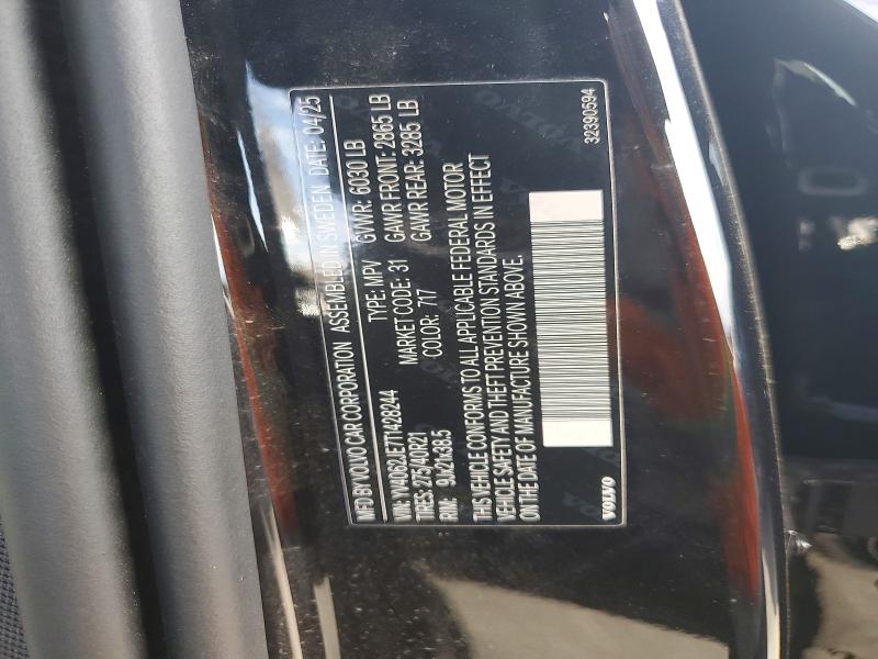 Aukcja sprzedaży 2026 Volvo Xc90, vin: YV4062JE7T1428244, numer aukcji: 61421606