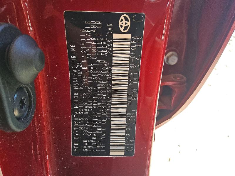 Aukcja sprzedaży 2025 Toyota Corolla, vin: 5YFB4MDE1SP330555, numer aukcji: 61781626