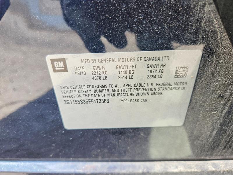2014 Chevrolet Impala მანქანა იყიდება აუქციონზე, vin: 2G1155S35E9172363, აუქციონის ნომერი: 63169606