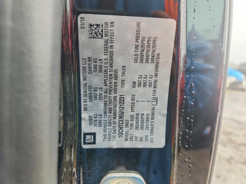 2018 Chevrolet Colorado მანქანა იყიდება აუქციონზე, vin: 1GCHTCEN9J1212231, აუქციონის ნომერი: 62977656