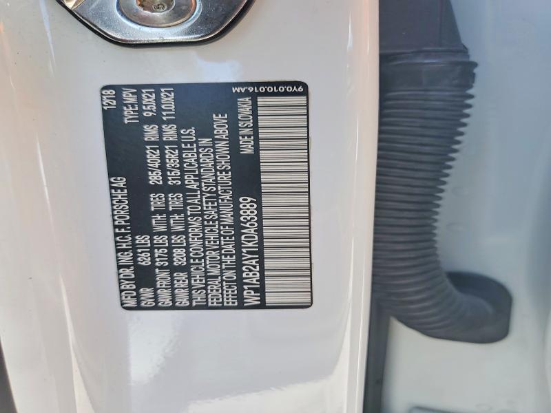 Продажа на аукционе авто 2019 Porsche Cayenne, vin: WP1AB2AY1KDA63889, номер лота: 63194546