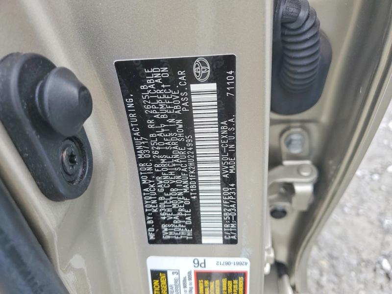 Aukcja sprzedaży 2017 Toyota Camry Hybrid, vin: 4T1BD1FK2HU224995, numer aukcji: 61940816