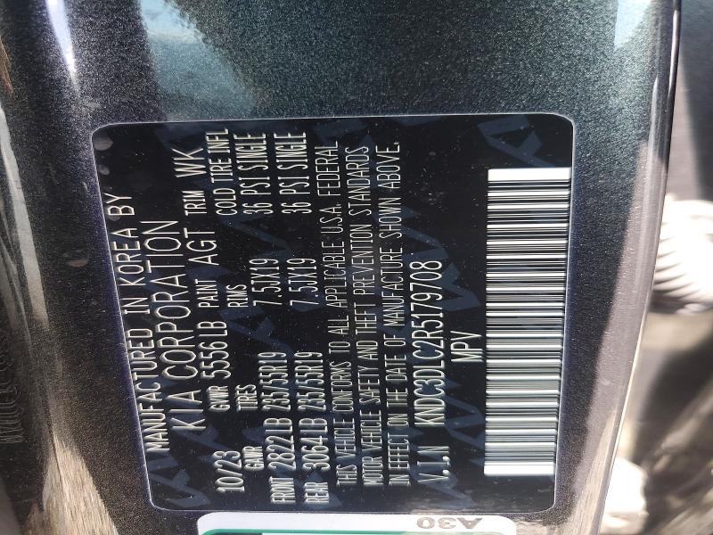 59627326 :رقم المزاد ، KNDC3DLC2R5179708 vin ، 2024 Kia Ev6 مزاد بيع