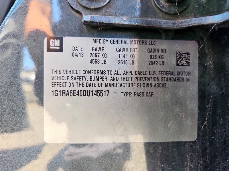 Продаж на аукціоні авто 2013 Chevrolet Volt, vin: 1G1RA6E40DU145517, номер лоту: 62908176