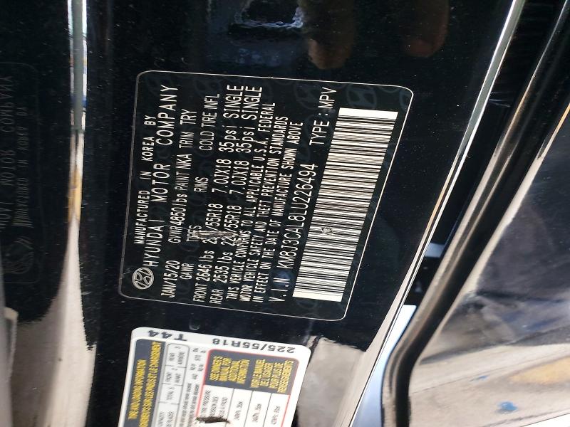 Aukcja sprzedaży 2020 Hyundai Tucson, vin: KM8J3CAL8LU226494, numer aukcji: 63258246