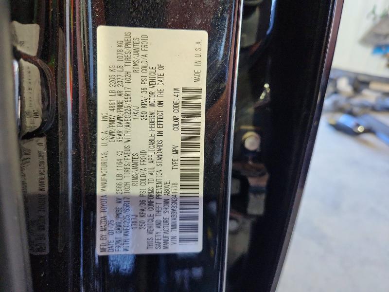 61885656 :رقم المزاد ، 7MMVABBM8SN341778 vin ، 2025 Mazda Cx-50 مزاد بيع
