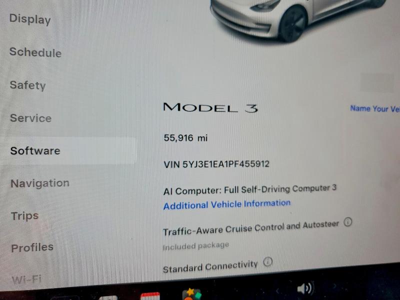 Aukcja sprzedaży 2023 Tesla Model 3, vin: 5YJ3E1EA1PF455912, numer aukcji: 61192306