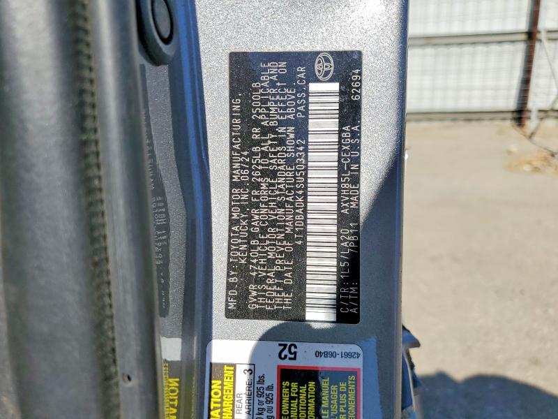 Aukcja sprzedaży 2025 Toyota Camry, vin: 4T1DBADK4SU503342, numer aukcji: 62007786