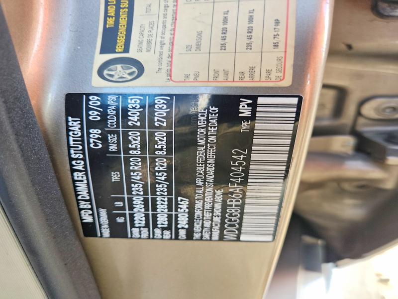 63071576 :رقم المزاد ، WDCGG8HB6AF404542 vin ، 2010 Mercedes-benz Glk مزاد بيع