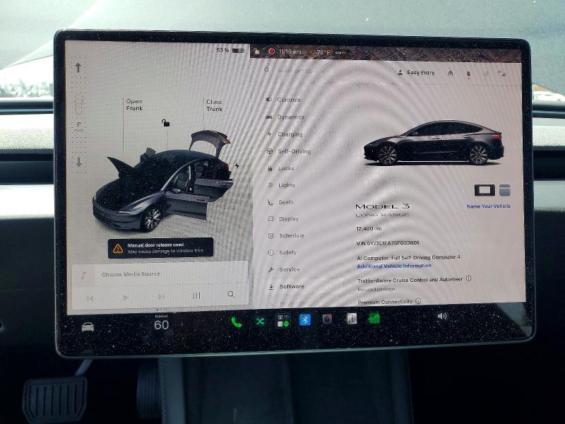 Aukcja sprzedaży 2025 Tesla Model 3, vin: 5YJ3E1EA7SF033801, numer aukcji: 62880136