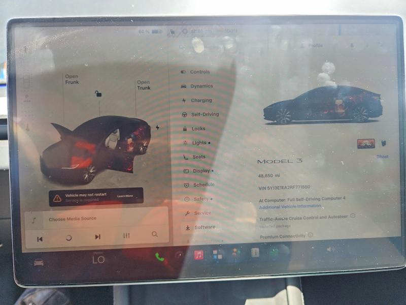 Продажа на аукционе авто 2024 Tesla Model 3, vin: 5YJ3E1EA2RF771550, номер лота: 62124976