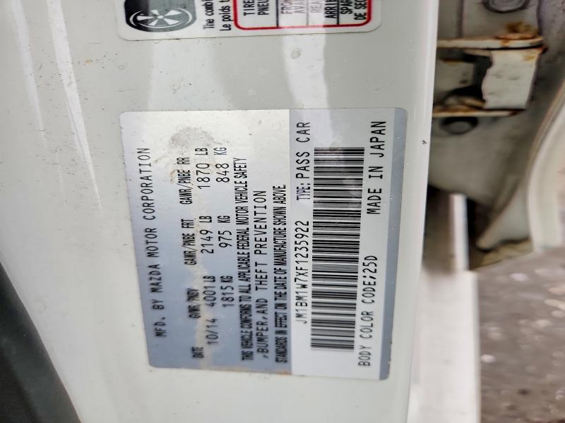 Продаж на аукціоні авто 2015 Mazda 3, vin: JM1BM1W7XF1235922, номер лоту: 60277506
