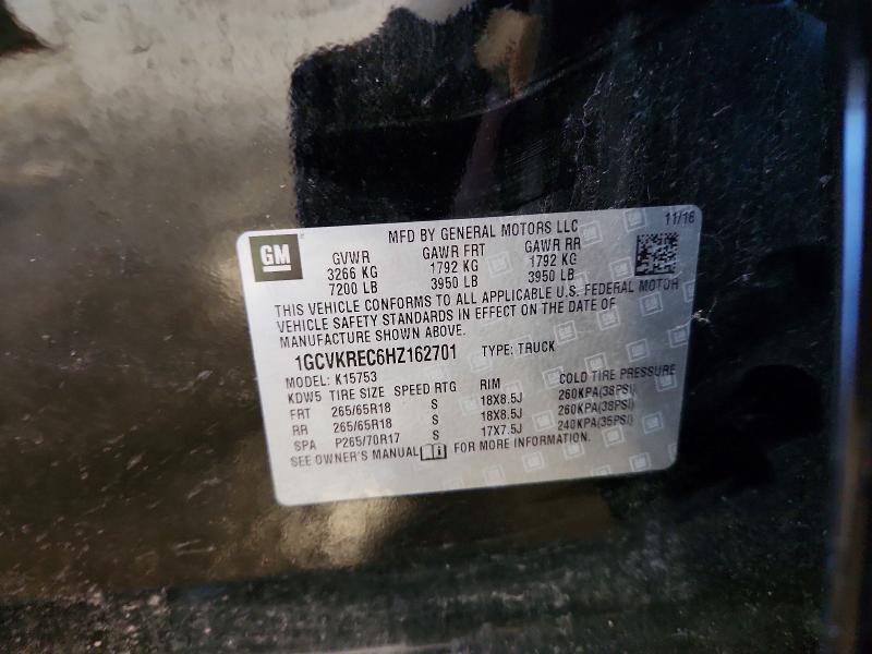 2017 Chevrolet Silverado მანქანა იყიდება აუქციონზე, vin: 1GCVKREC6HZ162701, აუქციონის ნომერი: 61392636