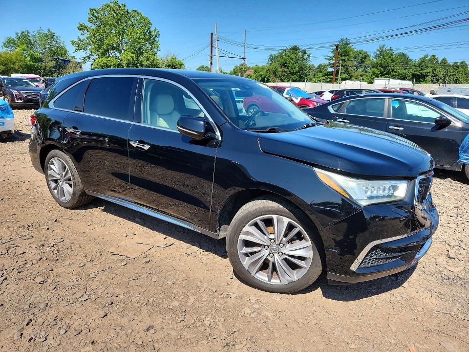 2017 Acura Mdx მანქანა იყიდება აუქციონზე, vin: 5J8YD4H53HL004165, აუქციონის ნომერი: 61621266