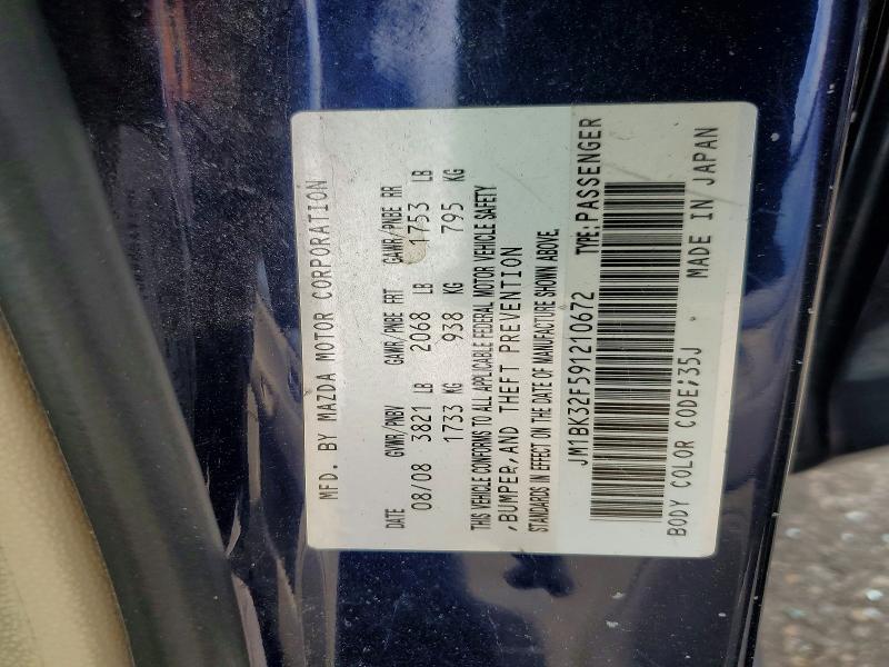 Продаж на аукціоні авто 2009 Mazda 3, vin: JM1BK32F591210672, номер лоту: 62899136