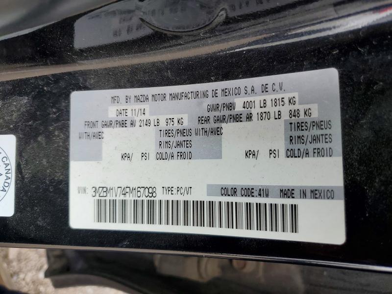 Продажа на аукционе авто 2015 Mazda 3, vin: 3MZBM1V74FM167098, номер лота: 62129746