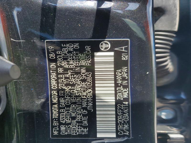 Aukcja sprzedaży 2019 Toyota C-hr, vin: JTNKHMBX3K1058843, numer aukcji: 59912616