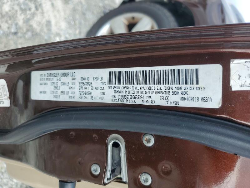60003456 :رقم المزاد ، 1C6RR6GT6DS693304 vin ، 2013 Ram 1500 مزاد بيع