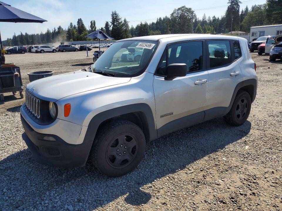 60029496 :رقم المزاد ، ZACCJBAT8GPD76321 vin ، 2016 Jeep Renegade مزاد بيع