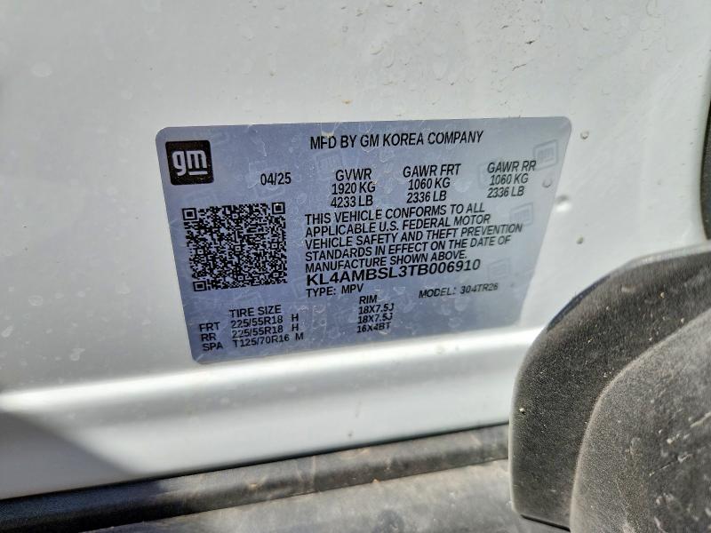 Aukcja sprzedaży 2026 Buick Encore Gx, vin: KL4AMBSL3TB006910, numer aukcji: 60258426