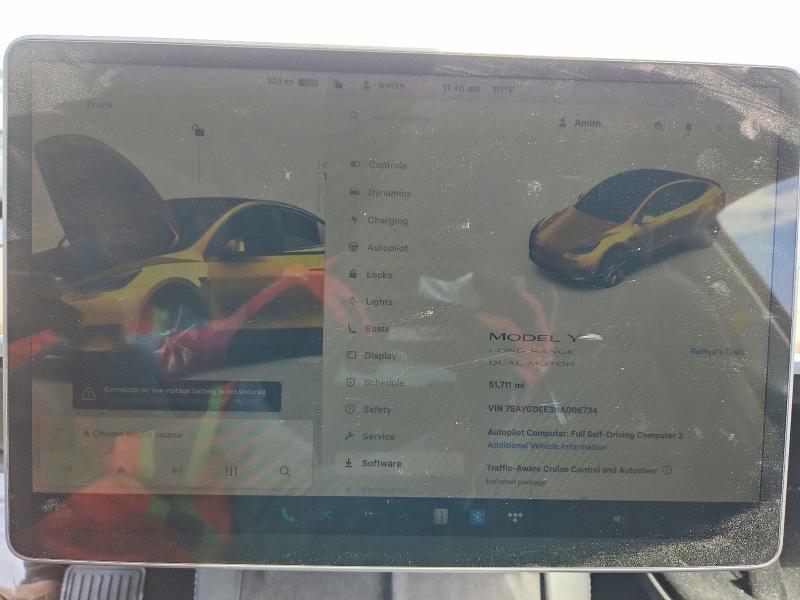 Продажа на аукционе авто 2022 Tesla Model Y, vin: 7SAYGDEE3NA006734, номер лота: 60885896