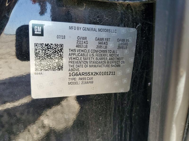 Продаж на аукціоні авто 2019 Cadillac Cts, vin: 1G6AR5SX2K0101211, номер лоту: 61758606