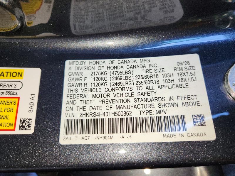 Aukcja sprzedaży 2026 Honda Cr-v, vin: 2HKRS4H40TH500862, numer aukcji: 63583076