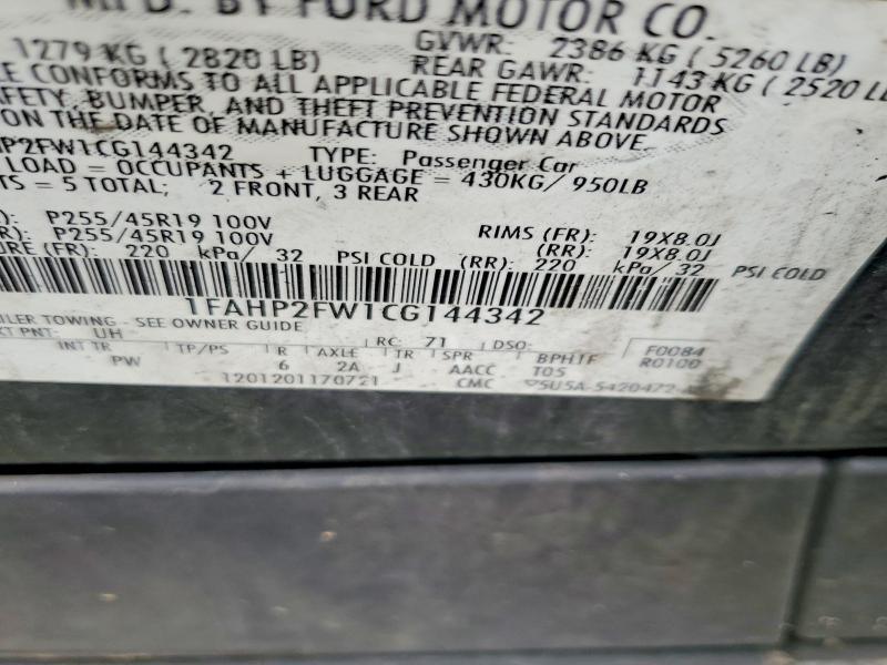 Aukcja sprzedaży 2016 Ford Taurus, vin: 1FAHP2FW1CG144342, numer aukcji: 60642366