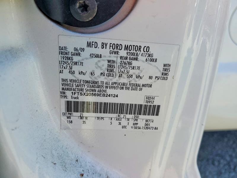 60328576 :رقم المزاد ، 1FTSX20569EB24124 vin ، 2009 Ford F250 مزاد بيع