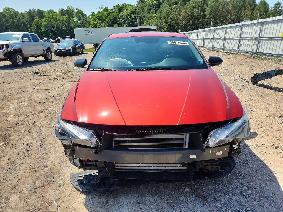 2022 Hyundai Elantra მანქანა იყიდება აუქციონზე, vin: KMHLR4AF1NU243504, აუქციონის ნომერი: 59075406