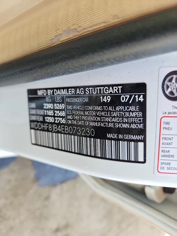 61973126 :رقم المزاد ، WDDHF8JB4EB073230 vin ، 2014 Mercedes-benz E مزاد بيع