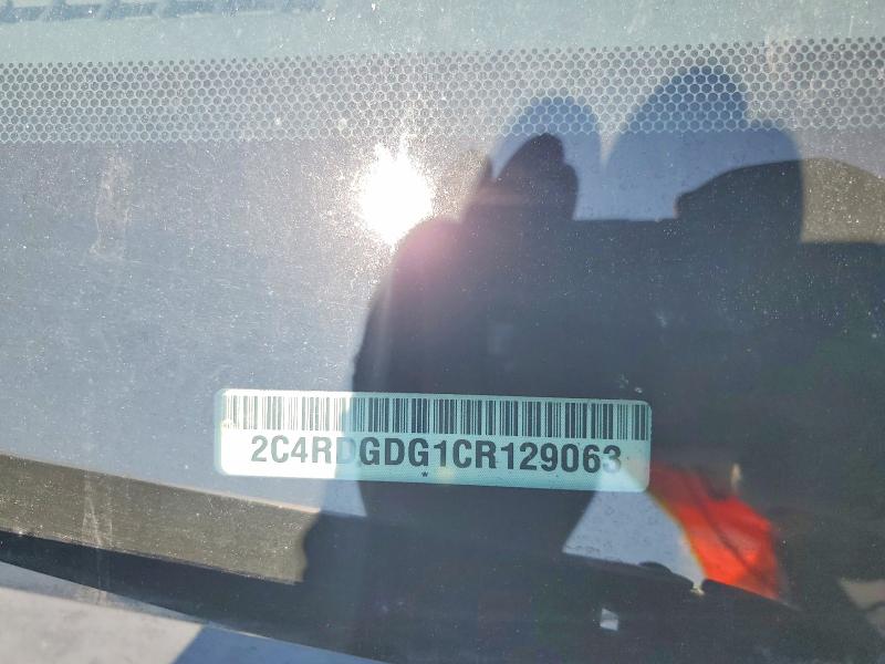 61026466 :رقم المزاد ، 2C4RDGDG1CR129063 vin ، 2012 Dodge Grand Caravan مزاد بيع