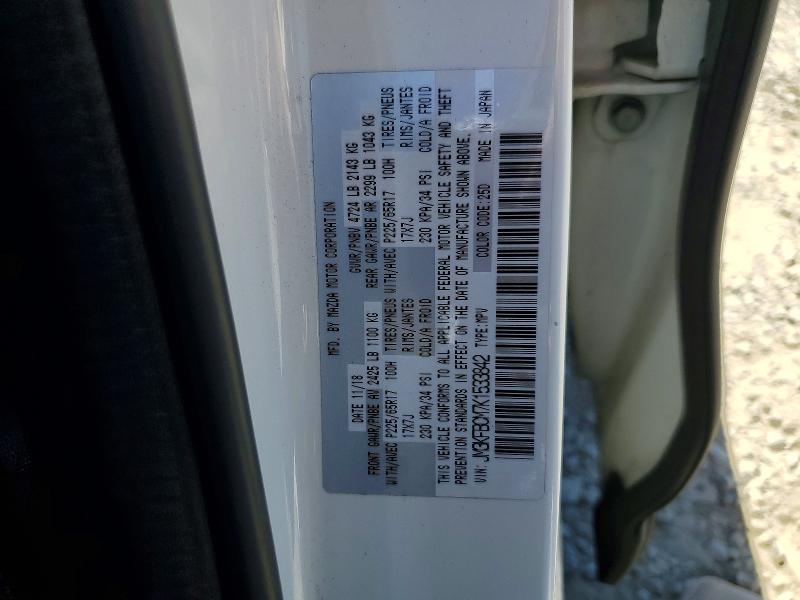 Aukcja sprzedaży 2019 Mazda Cx-5, vin: JM3KFBCM7K1533842, numer aukcji: 60019396