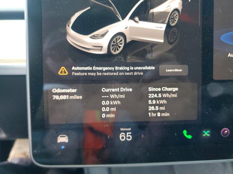 58638796 :رقم المزاد ، 5YJ3E1EA7NF355553 vin ، 2022 Tesla Model 3 مزاد بيع