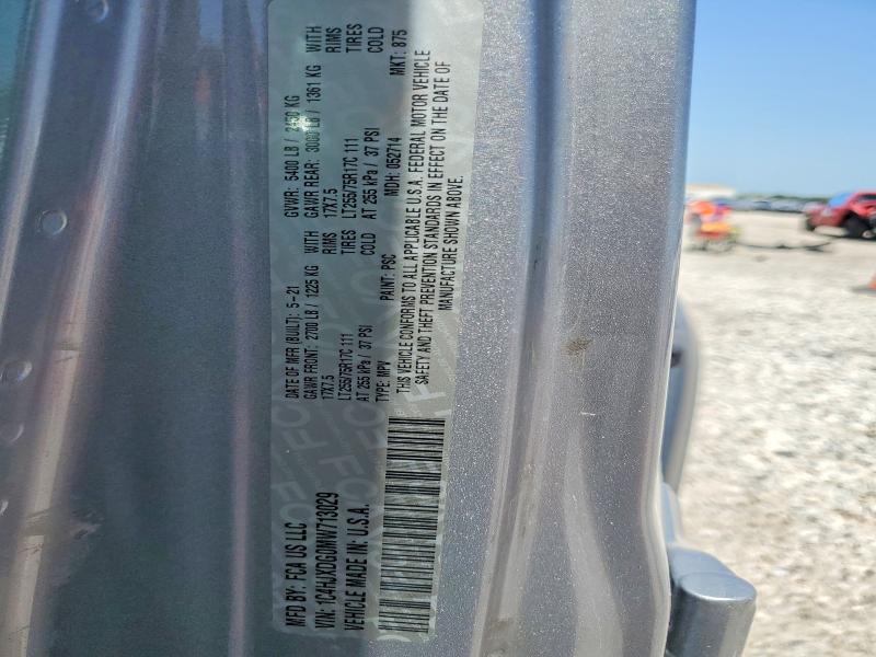 61553216 :رقم المزاد ، 1C4HJXDG0MW713029 vin ، 2021 Jeep Wrangler Unlimited مزاد بيع