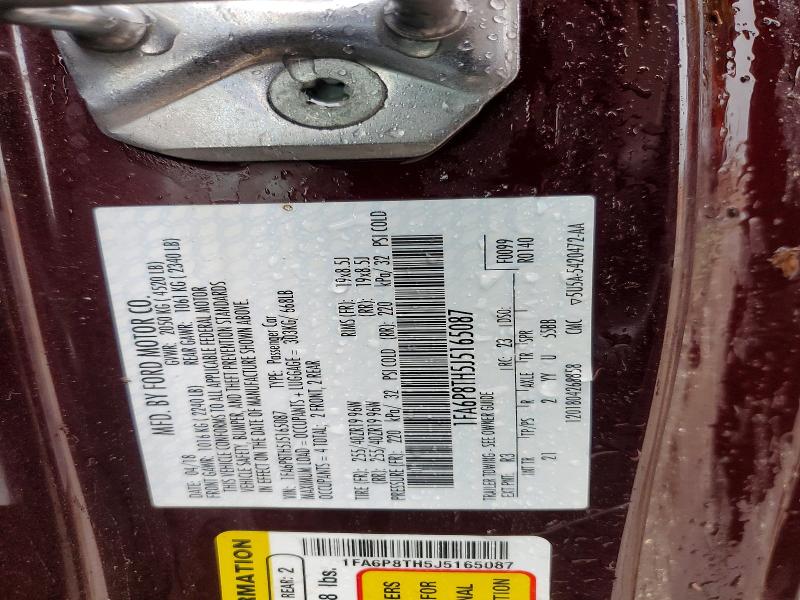 2018 Ford Mustang მანქანა იყიდება აუქციონზე, vin: 1FA6P8TH5J5165087, აუქციონის ნომერი: 60514556