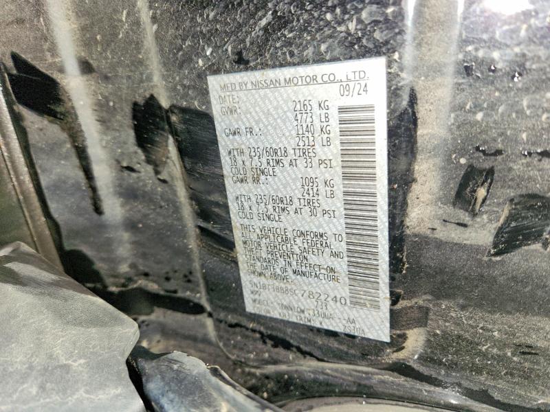 Продаж на аукціоні авто 2025 Nissan Rogue, vin: 5N1BT3BB8SC782240, номер лоту: 59872306