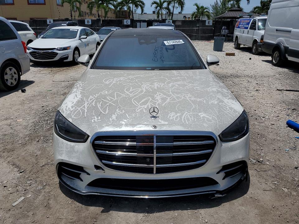 2022 Mercedes-benz S მანქანა იყიდება აუქციონზე, vin: W1K6G6DB0NA160147, აუქციონის ნომერი: 61142846