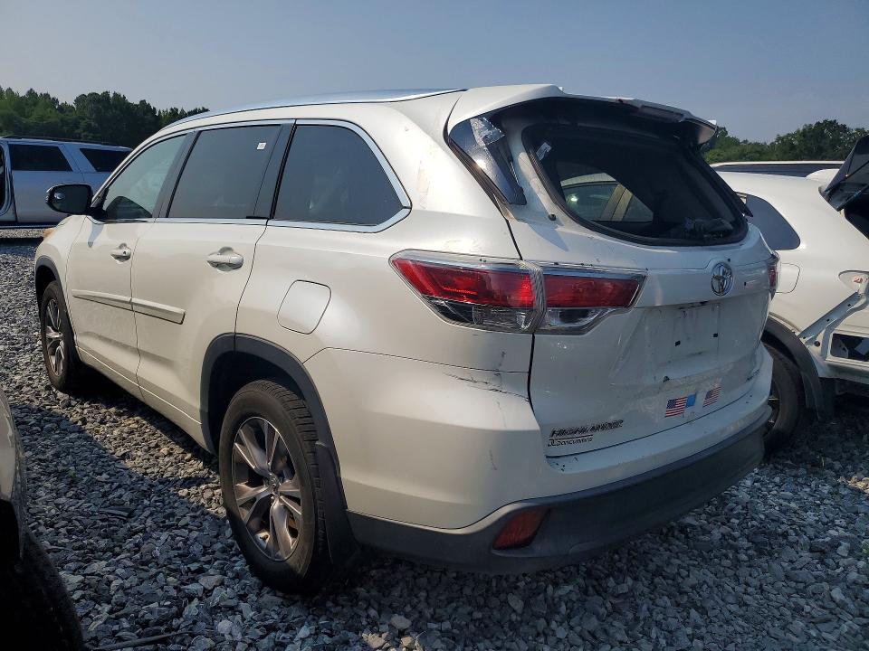 2014 Toyota Highlander მანქანა იყიდება აუქციონზე, vin: 5TDJKRFHXES029526, აუქციონის ნომერი: 62133966