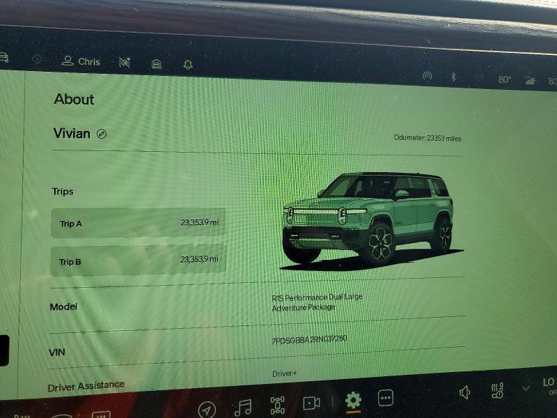 2024 Rivian R1s მანქანა იყიდება აუქციონზე, vin: 7PDSGBBA2RN037260, აუქციონის ნომერი: 60417046