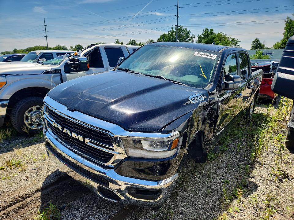 59685886 :رقم المزاد ، 1C6SRFFT3KN538224 vin ، 2019 Ram 1500 مزاد بيع