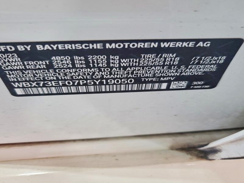 Aukcja sprzedaży 2023 Bmw X1, vin: WBX73EF07P5Y19050, numer aukcji: 59876026