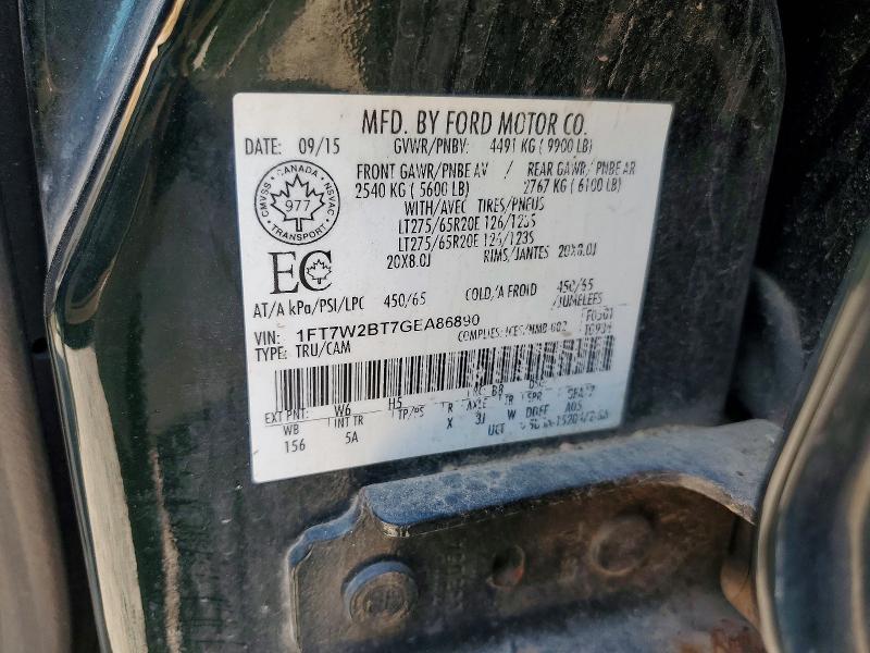 Продажа на аукционе авто 2016 Ford F250, vin: 1FT7W2BT7GEA86890, номер лота: 59877176