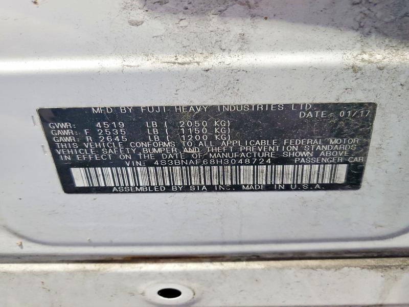 59860706 :رقم المزاد ، 4S3BNAF68H3048724 vin ، 2017 Subaru Legacy مزاد بيع