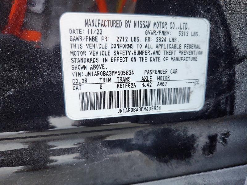 Aukcja sprzedaży 2023 Nissan Ariya, vin: JN1AF0BA3PM405834, numer aukcji: 59798166