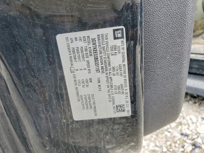 60355416 :رقم المزاد ، 3GNTKEE33BG331197 vin ، 2011 Chevrolet Avalanche مزاد بيع