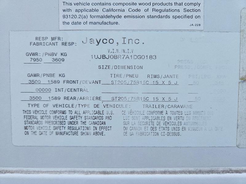 Продажа на аукционе авто 2010 Jayco Eagle, vin: 1UJBJ0BR7A1DG0183, номер лота: 60466806